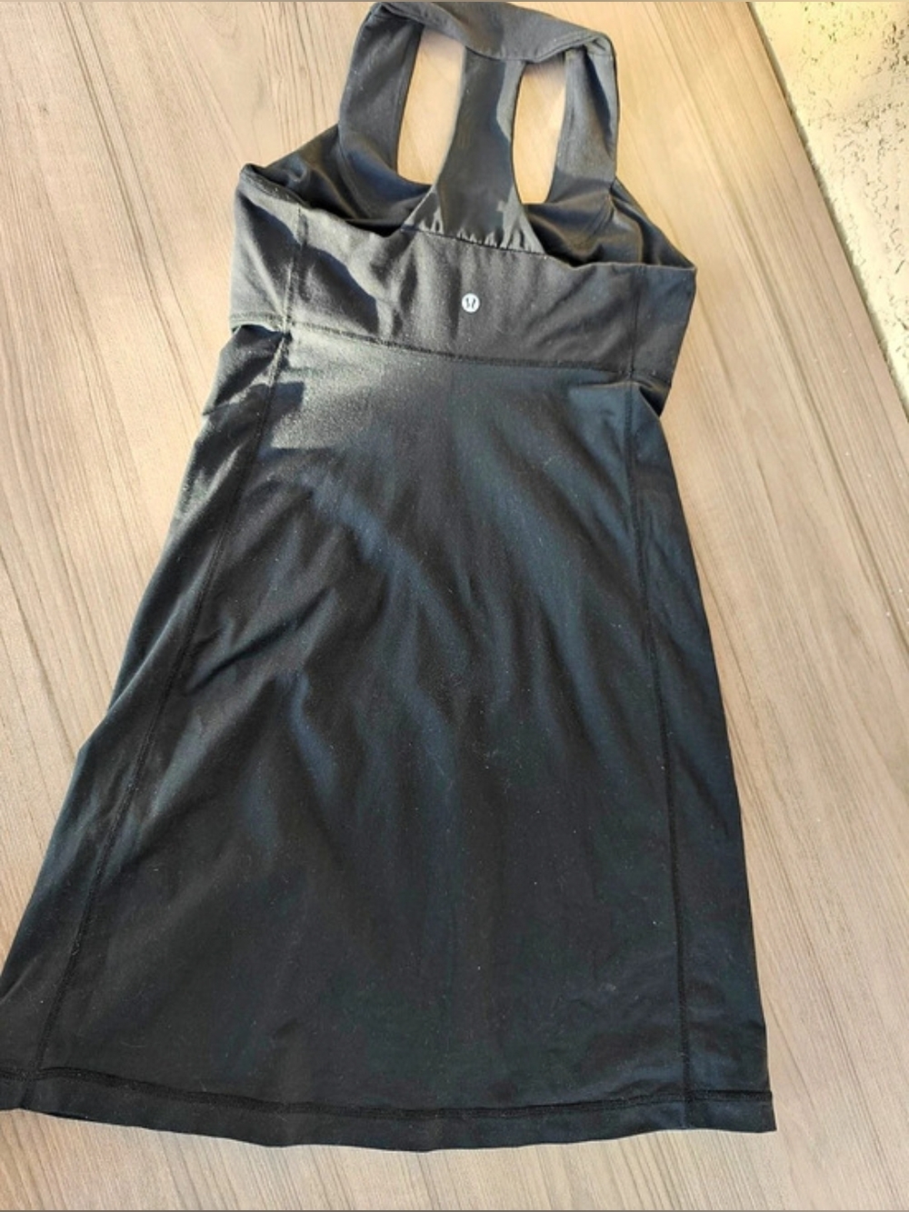 Lululemon Flow Y Dress Black Mini Dress